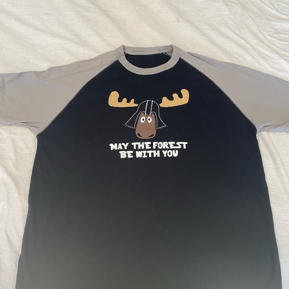 MAY THE FOREST BE WITH YOU, Moose Graphic T-Shirt